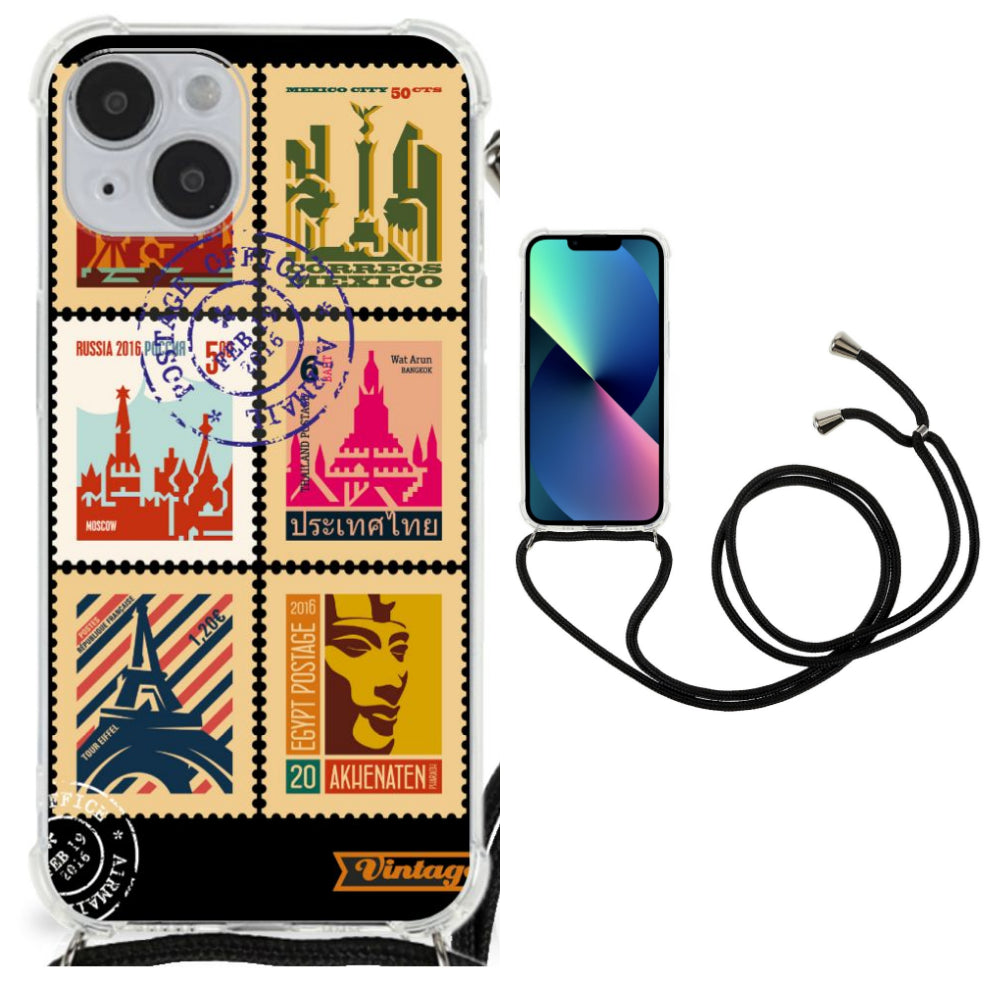 iPhone 14 Plus Telefoonhoesje met valbescherming Postzegels