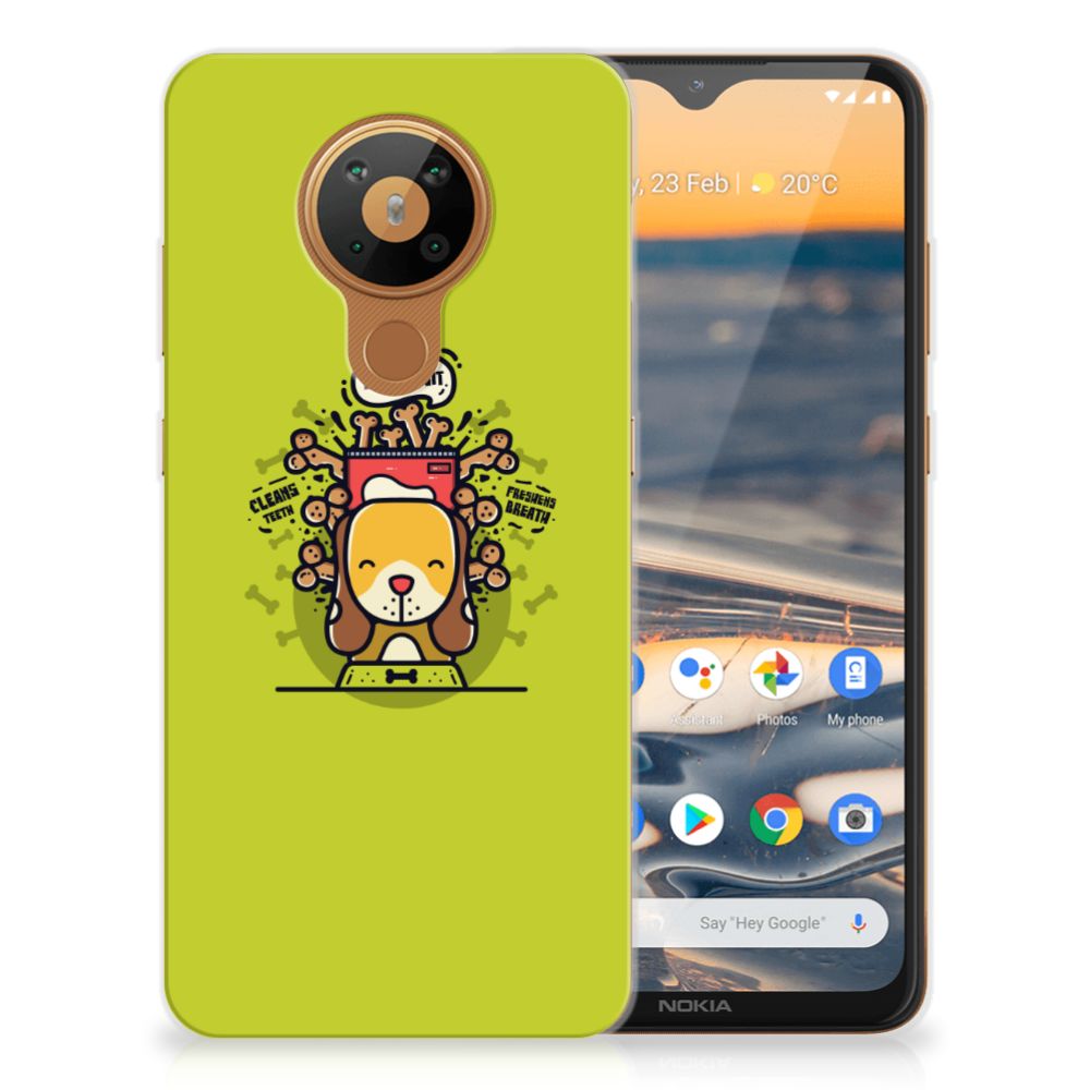 Nokia 5.3 Telefoonhoesje met Naam Doggy Biscuit B2C Telecom