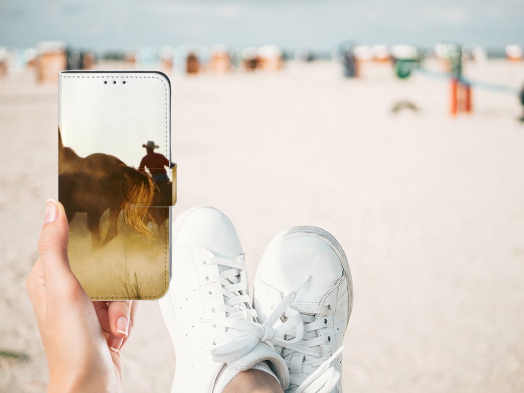 Samsung Galaxy M10 Telefoonhoesje met Pasjes Design Cowboy