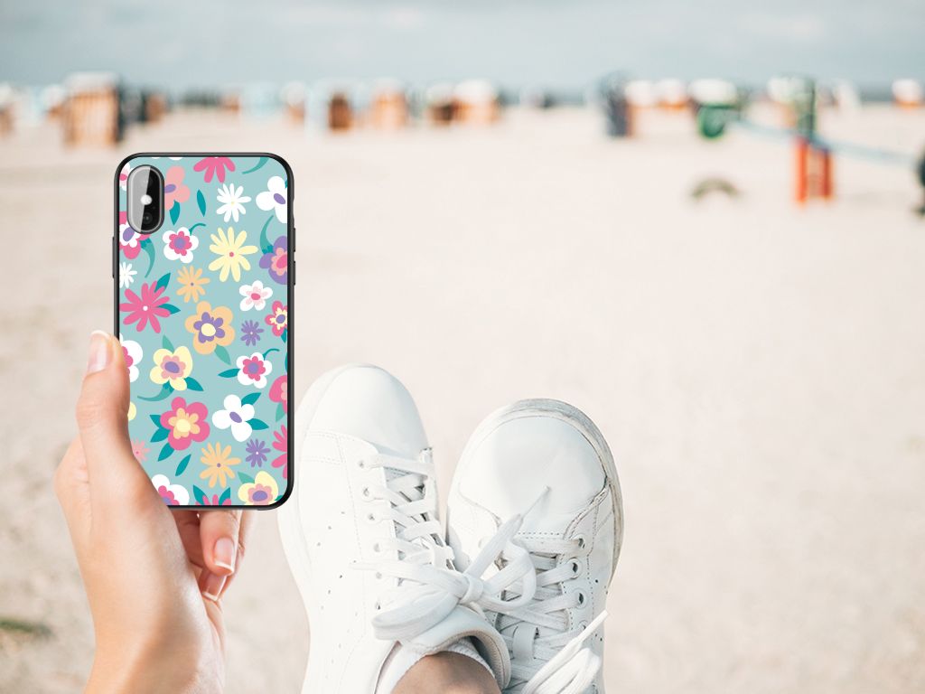 iPhone X | Xs Bloemen Hoesje Flower Power B2C Telecom