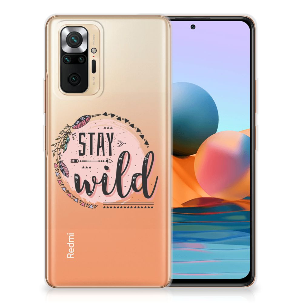 Xiaomi Redmi Note 10 Pro Telefoonhoesje met Naam Boho Stay Wild B2C Telecom