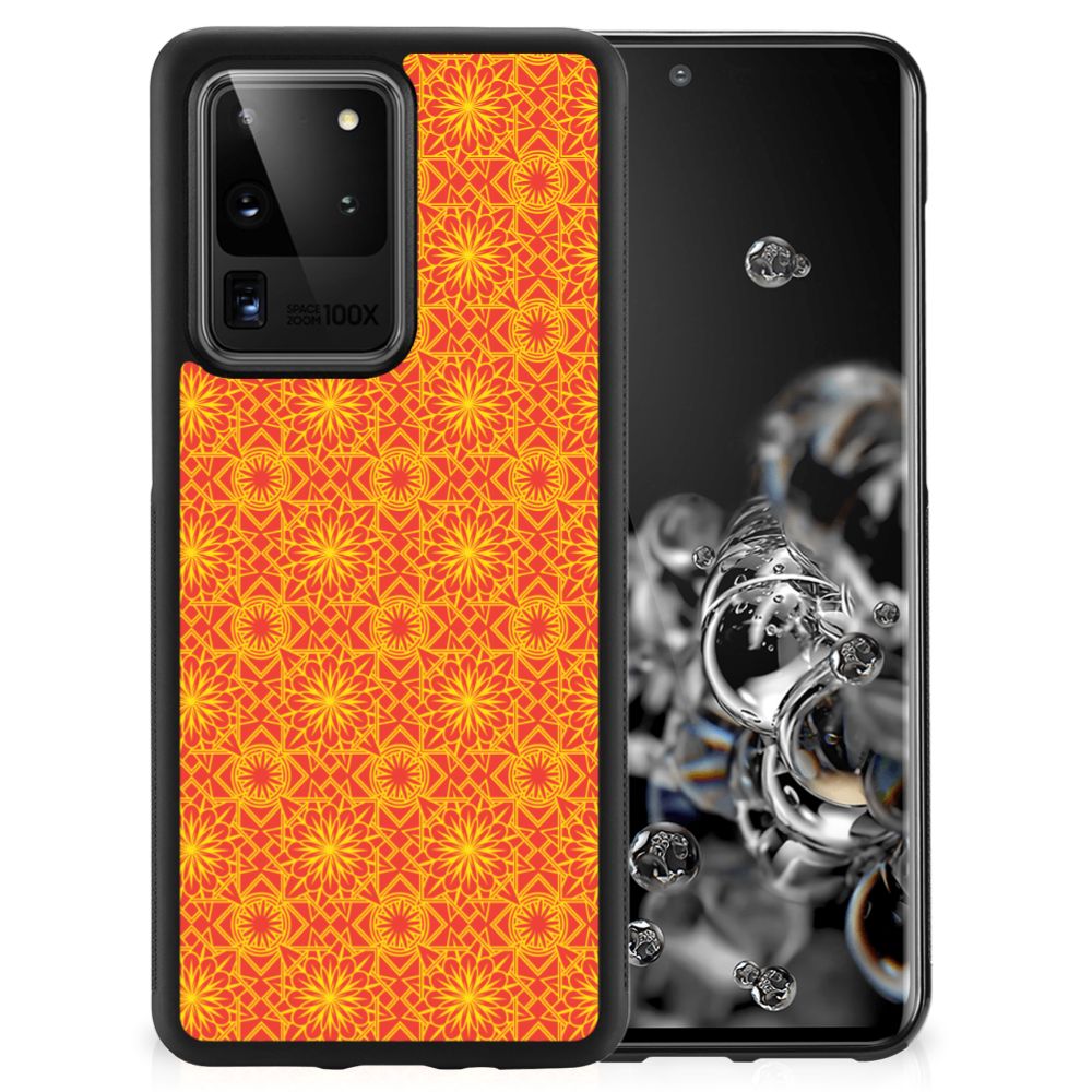 Samsung Galaxy S20 Ultra Bumper Case Batik Oranje B2C Telecom