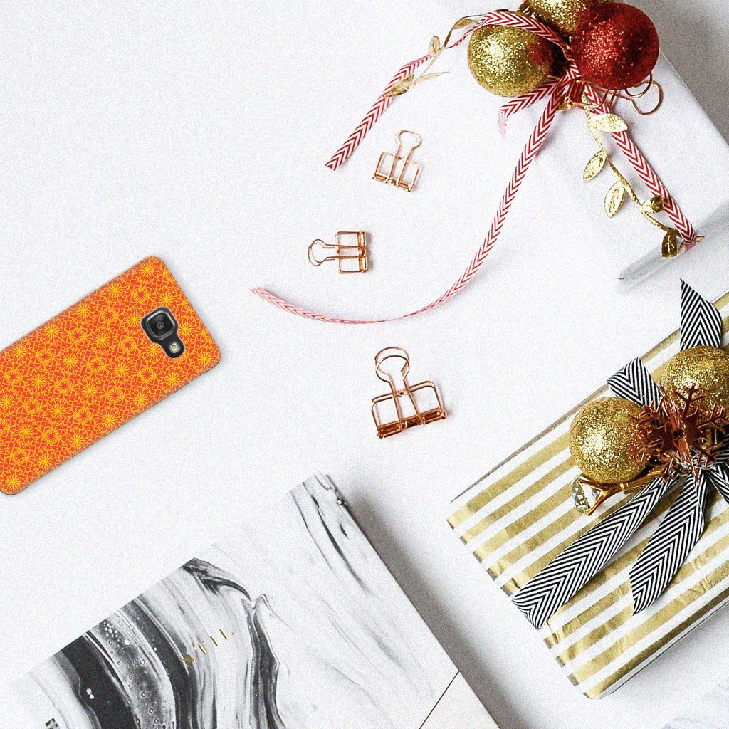 Samsung Galaxy A3 2016 TPU bumper Batik Oranje