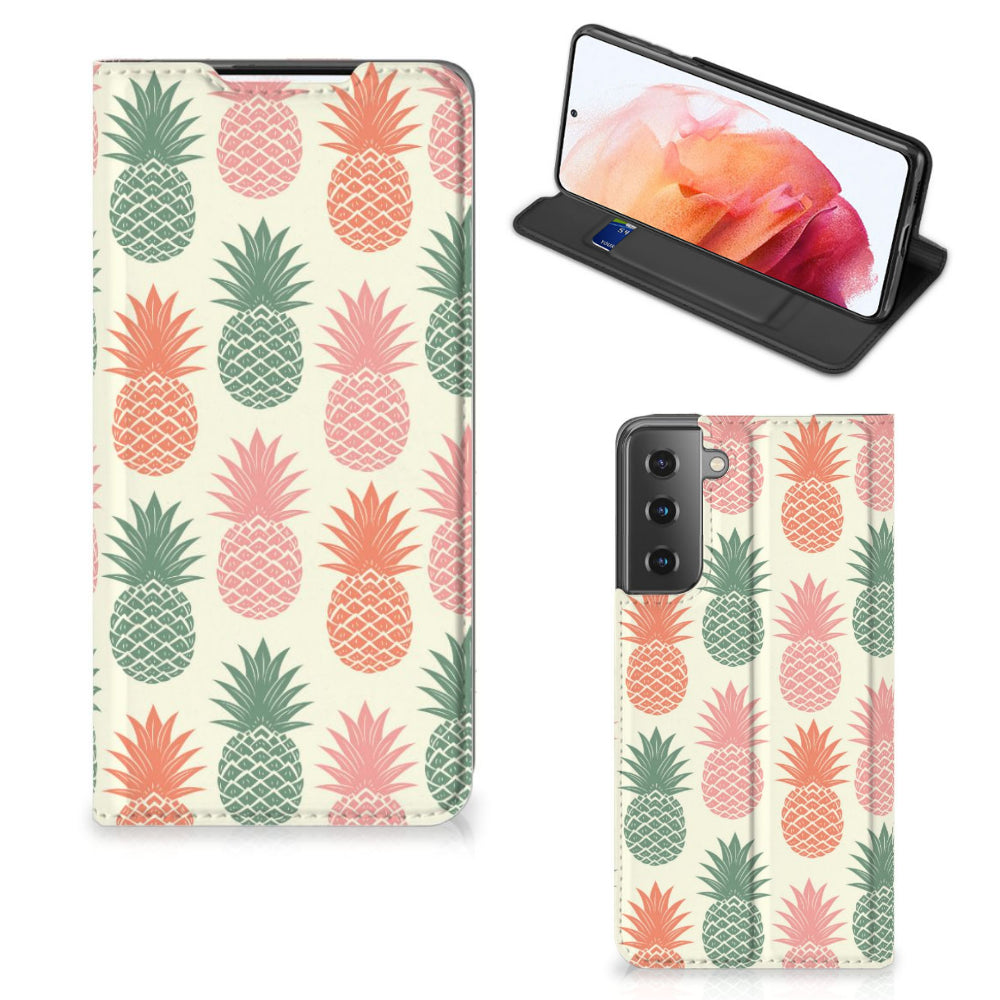 Samsung Galaxy S21 Flip Style Cover Ananas