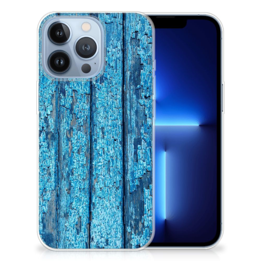 Apple iPhone 13 Pro Bumper Hoesje Wood Blue B2C Telecom