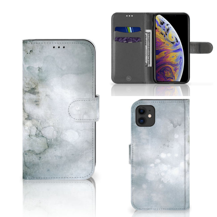Hoesje Apple iPhone 11 Painting Grey