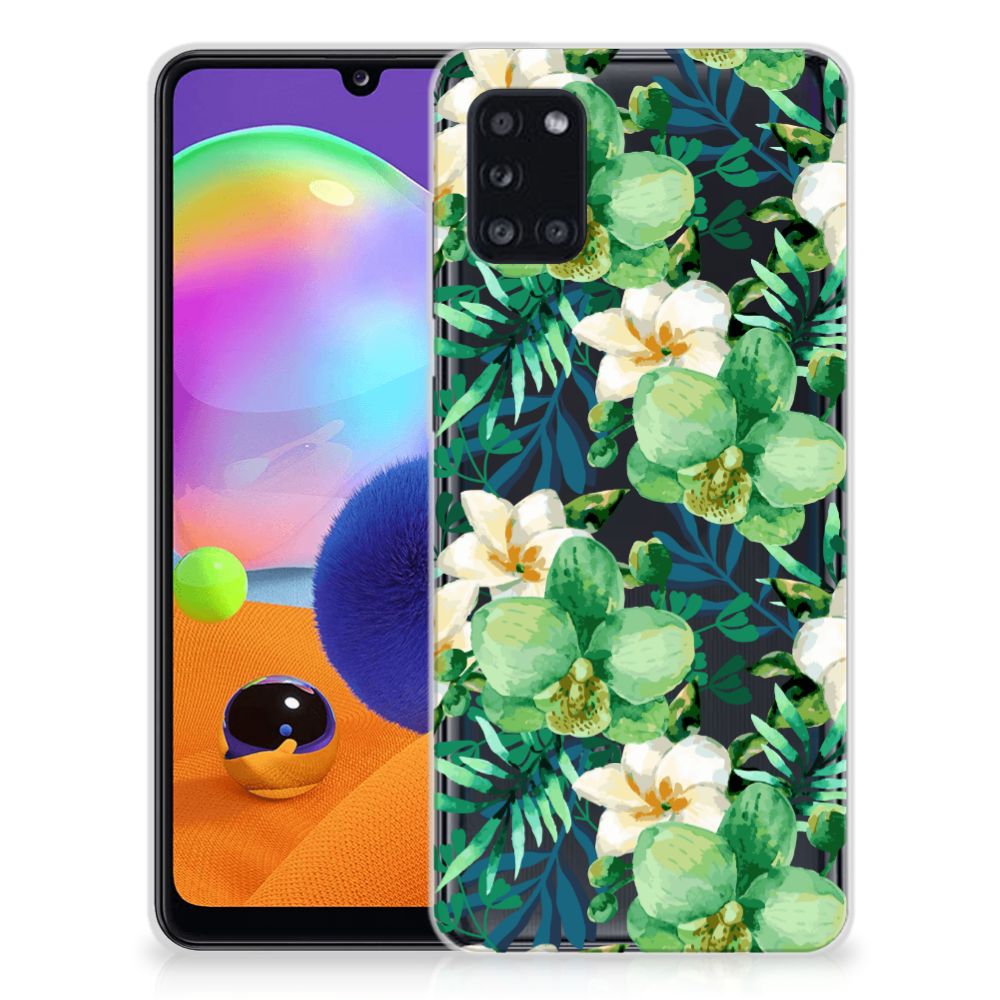 Samsung Galaxy A31 TPU Case Orchidee Groen B2C Telecom