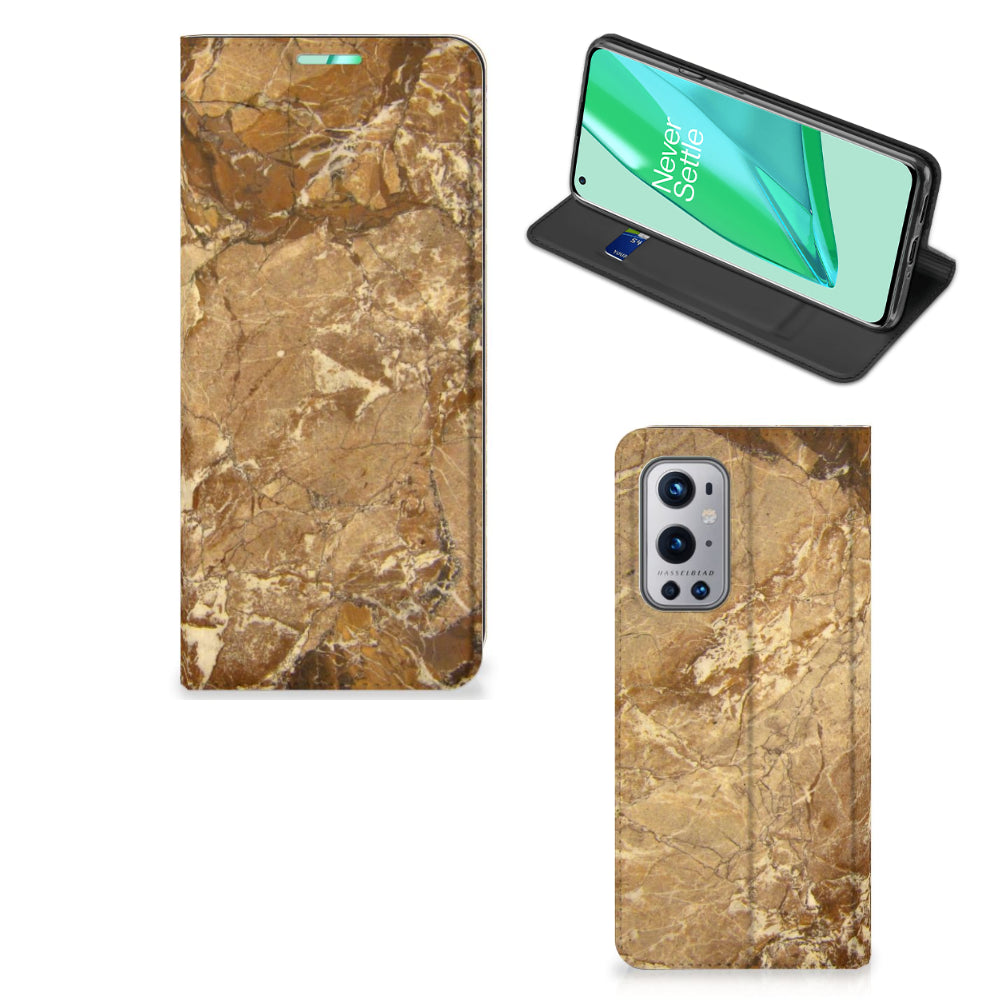 OnePlus 9 Pro Standcase Marmer Creme