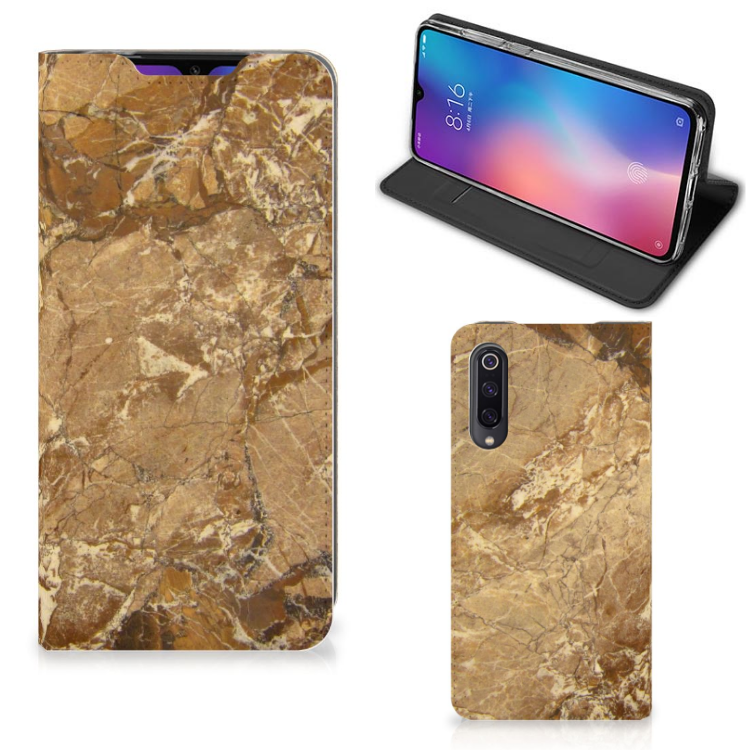 Xiaomi Mi 9 Standcase Marmer Creme