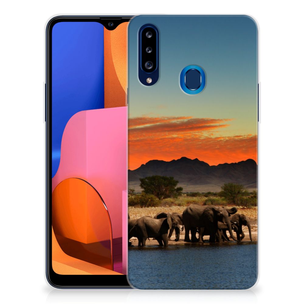 Samsung Galaxy A20s TPU Hoesje Olifanten