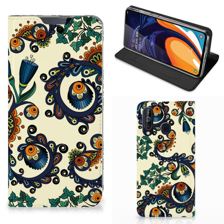Telefoon Hoesje Samsung Galaxy A60 Barok Flower
