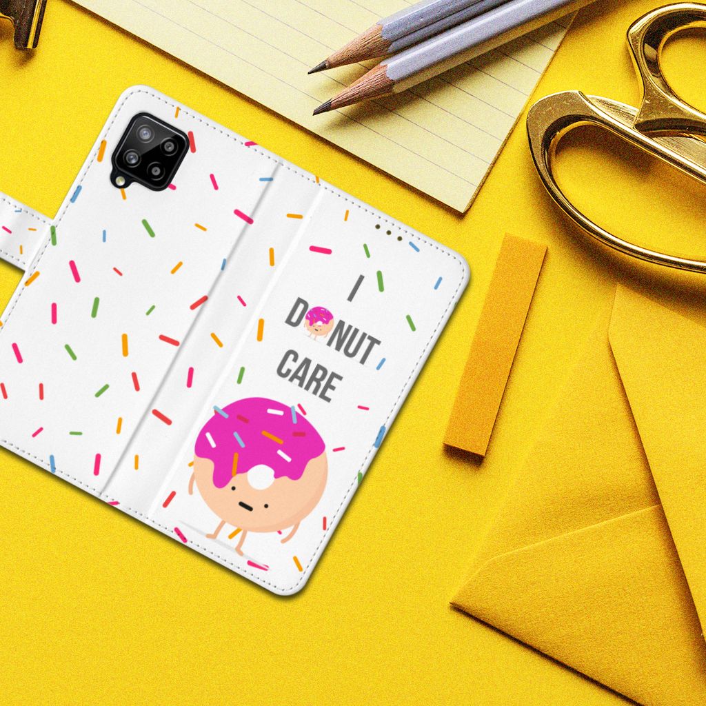 Samsung Galaxy A42 5G Book Cover Donut Roze