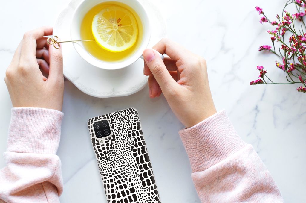 Samsung Galaxy A12 TPU Hoesje Slangenprint B2C Telecom