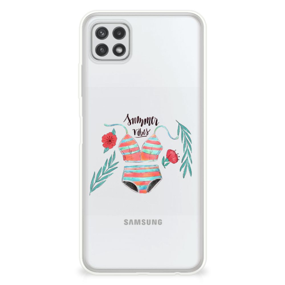 Samsung Galaxy A22 5G Telefoonhoesje met Naam Boho Summer