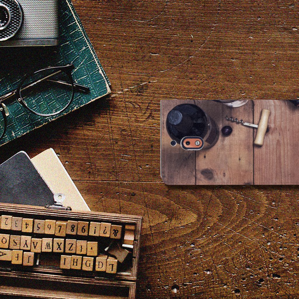 Nokia 2.1 2018 Flip Style Cover Wijn