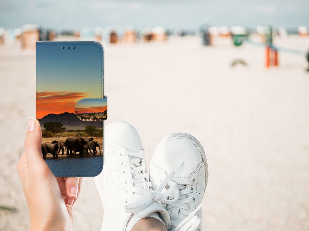 Honor 10 Lite Telefoonhoesje met Pasjes Olifanten