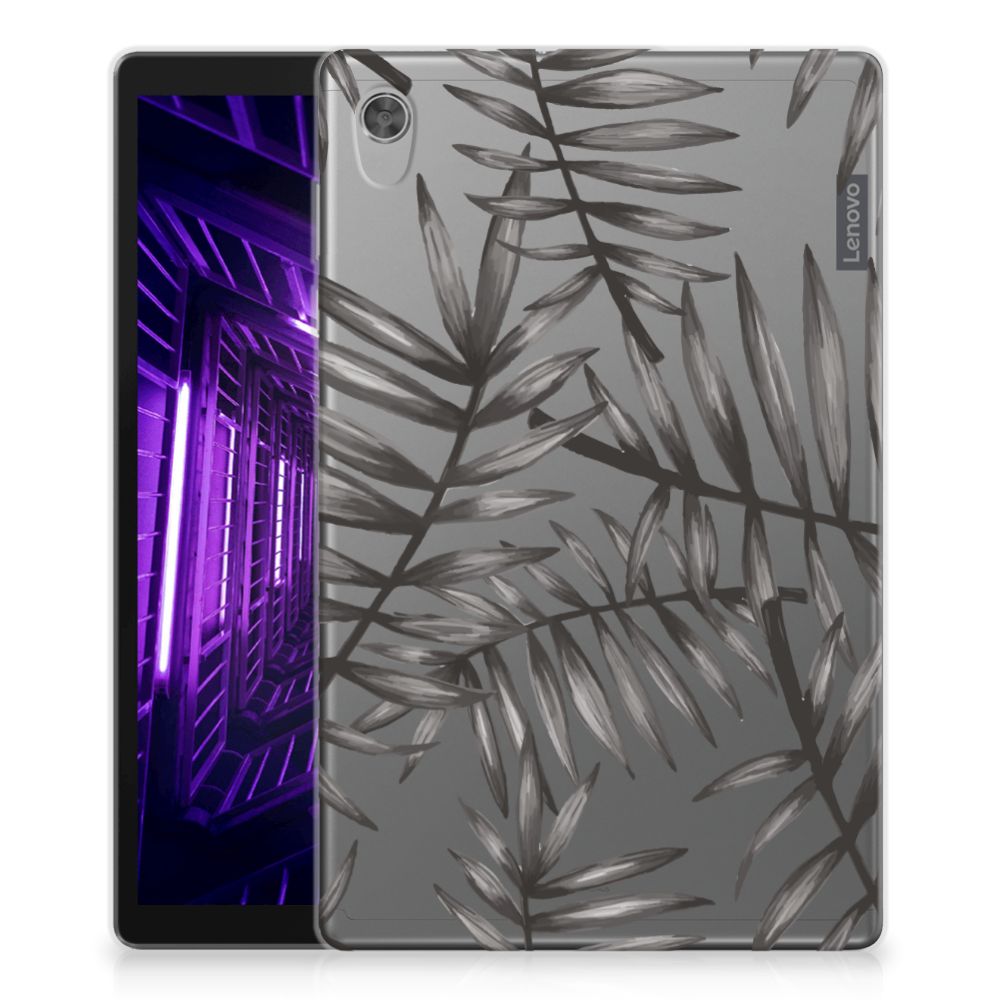 Lenovo Tab M10 HD (2de generatie) Siliconen Hoesje Leaves Grey