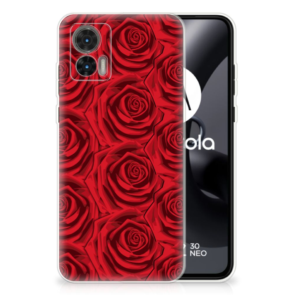 Motorola Edge 30 Neo TPU Case Red Roses B2C Telecom