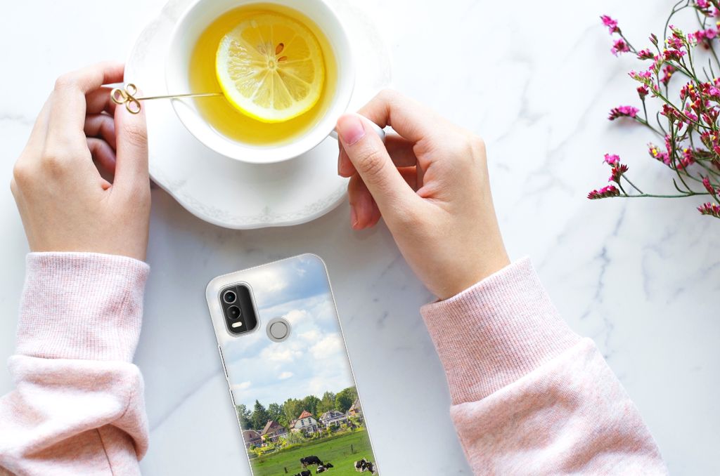 Nokia C21 Plus TPU Hoesje Koeien
