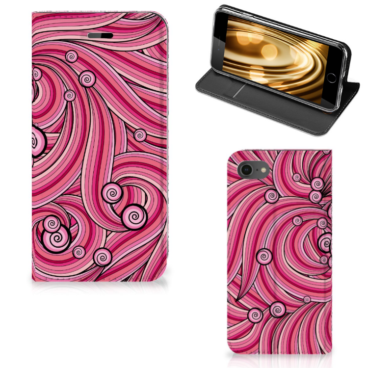 iPhone 7 | 8 | SE (2020) | SE (2022) Bookcase Swirl Pink