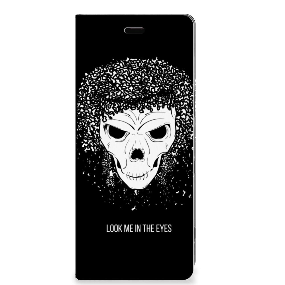 Mobiel BookCase Sony Xperia 5 Skull Hair - B2C Telecom