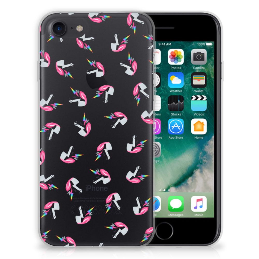 TPU bumper voor iPhone SE 2022 | SE 2020 | 8 | 7 Unicorns