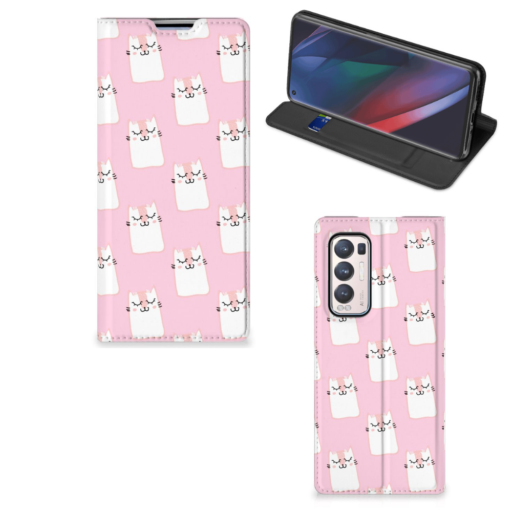 OPPO Find X3 Neo Hoesje maken Sleeping Cats - B2C Telecom