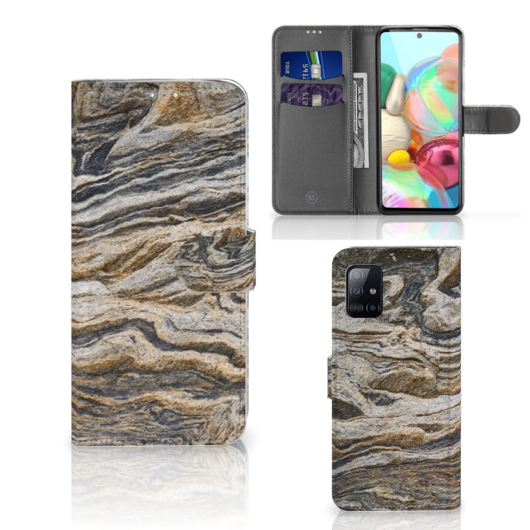 Samsung Galaxy A71 Bookcase Steen