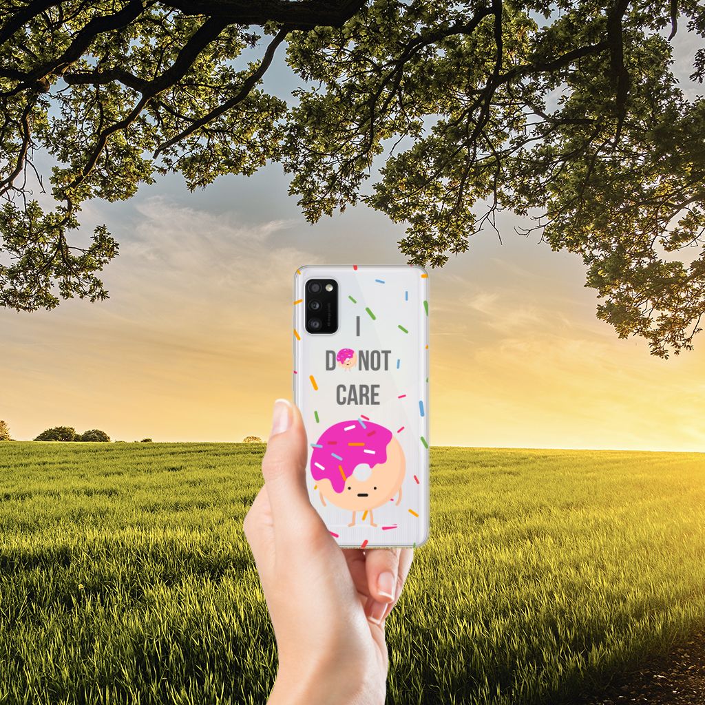 Samsung Galaxy A41 Siliconen Case Donut Roze B2C Telecom