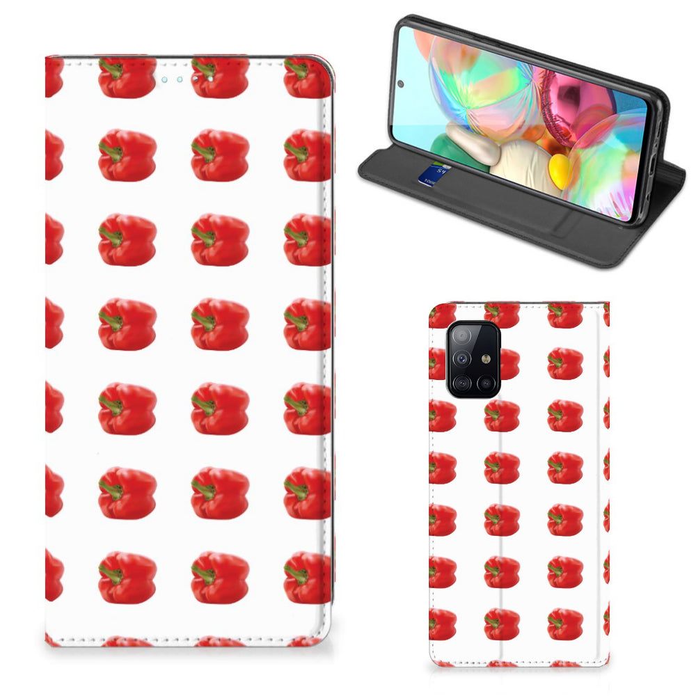 Samsung Galaxy A71 Flip Style Cover Paprika Red