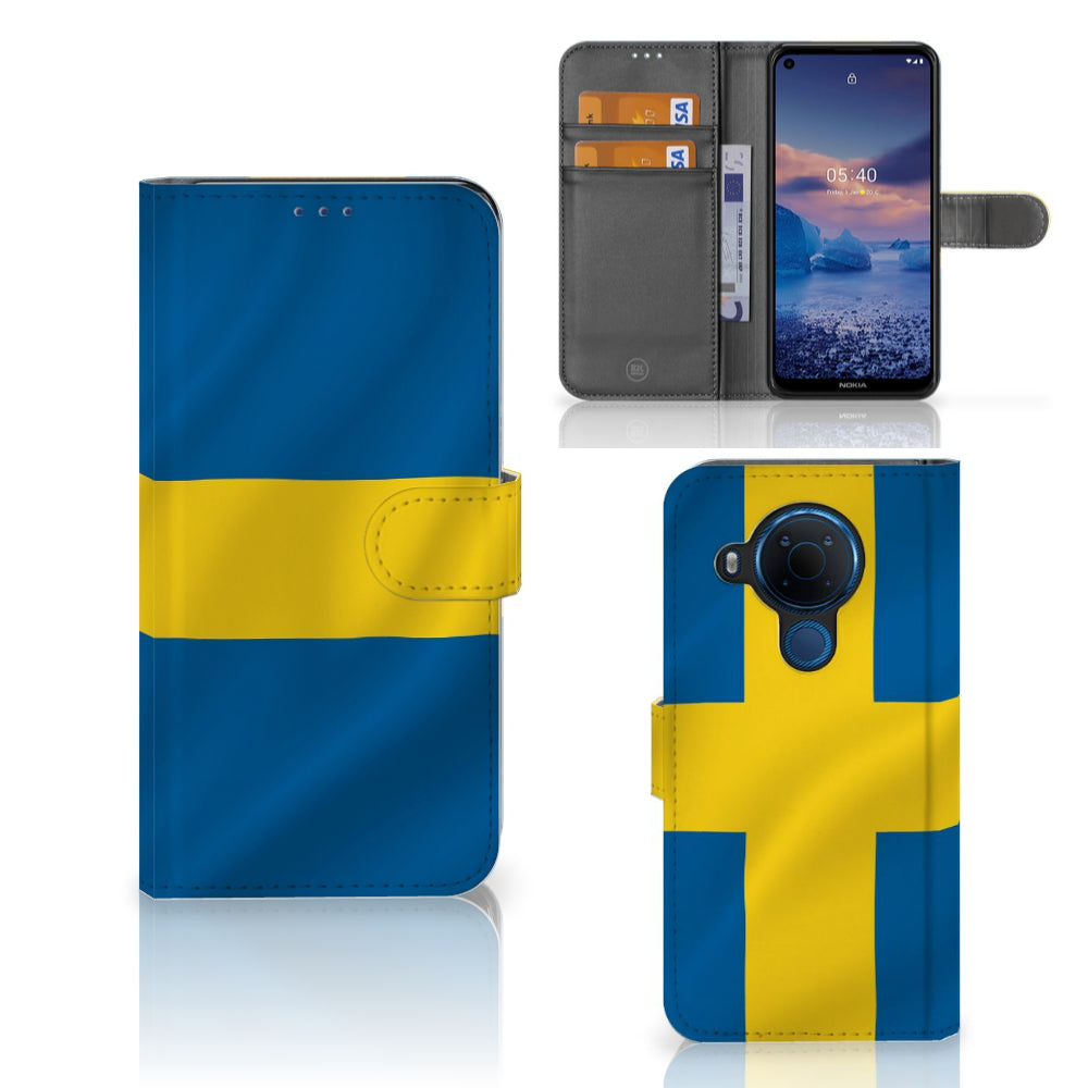 Nokia 5.4 Bookstyle Case Zweden
