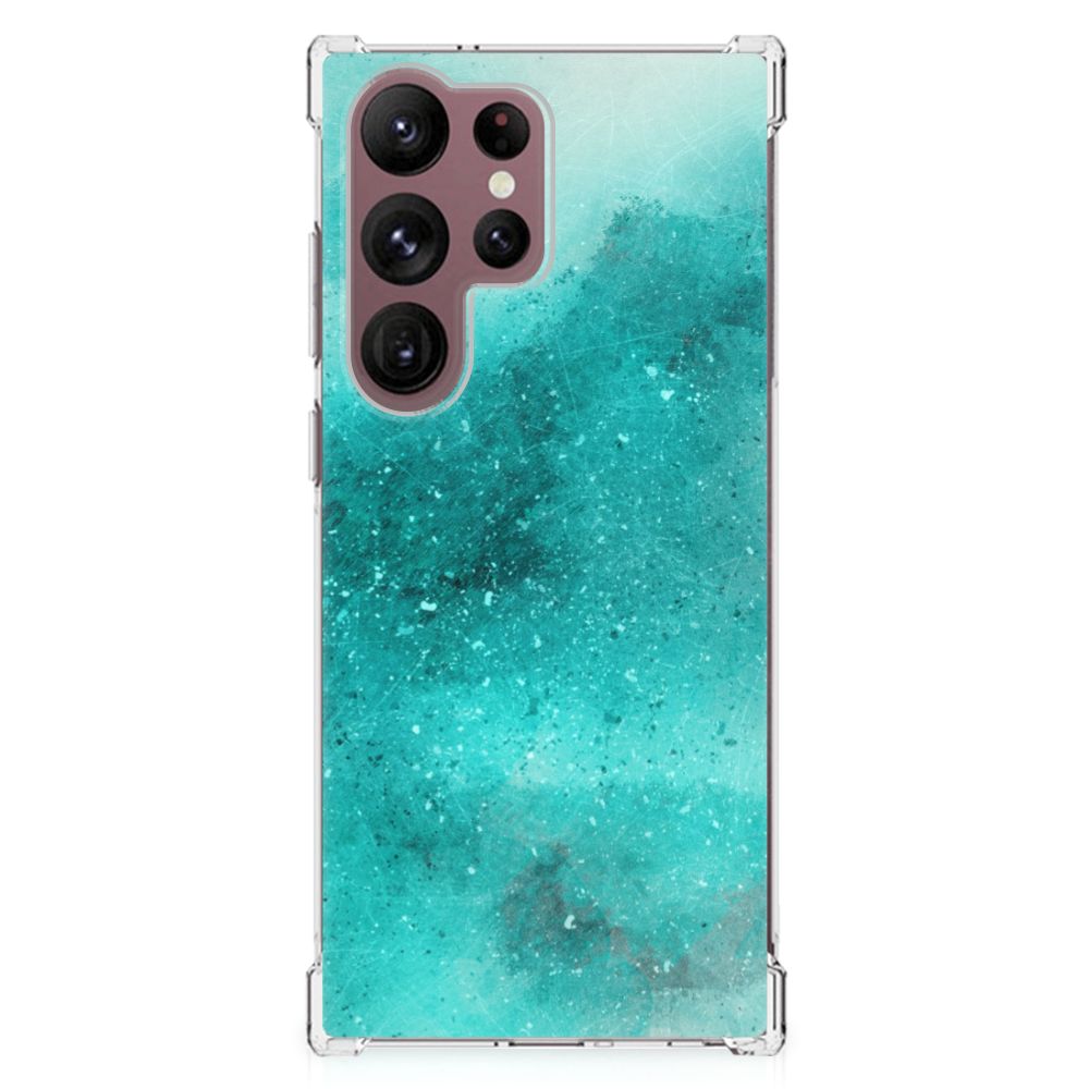 Back Cover Samsung Galaxy S23 Ultra Painting Blue B2C Telecom