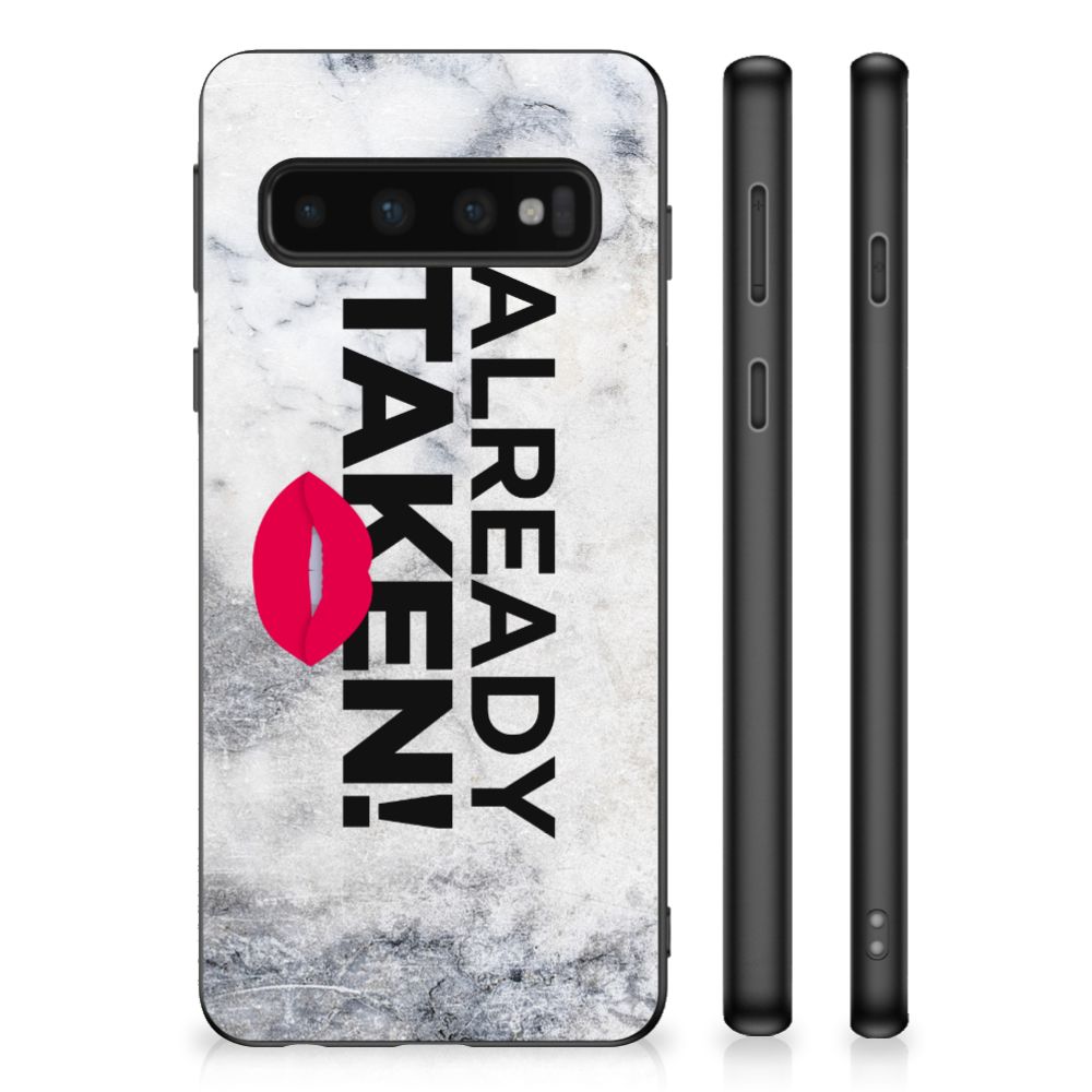 Samsung Galaxy S10 Hoesje met Quotes Already Taken White B2C Telecom