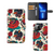 Telefoonhoesje met foto voor iPhone 13 Pro Max Old Skool met vintage tattoo design en ruimte voor pasjes