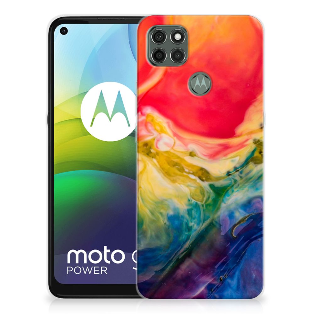 Hoesje maken Motorola Moto G9 Power Watercolor Dark B2C Telecom