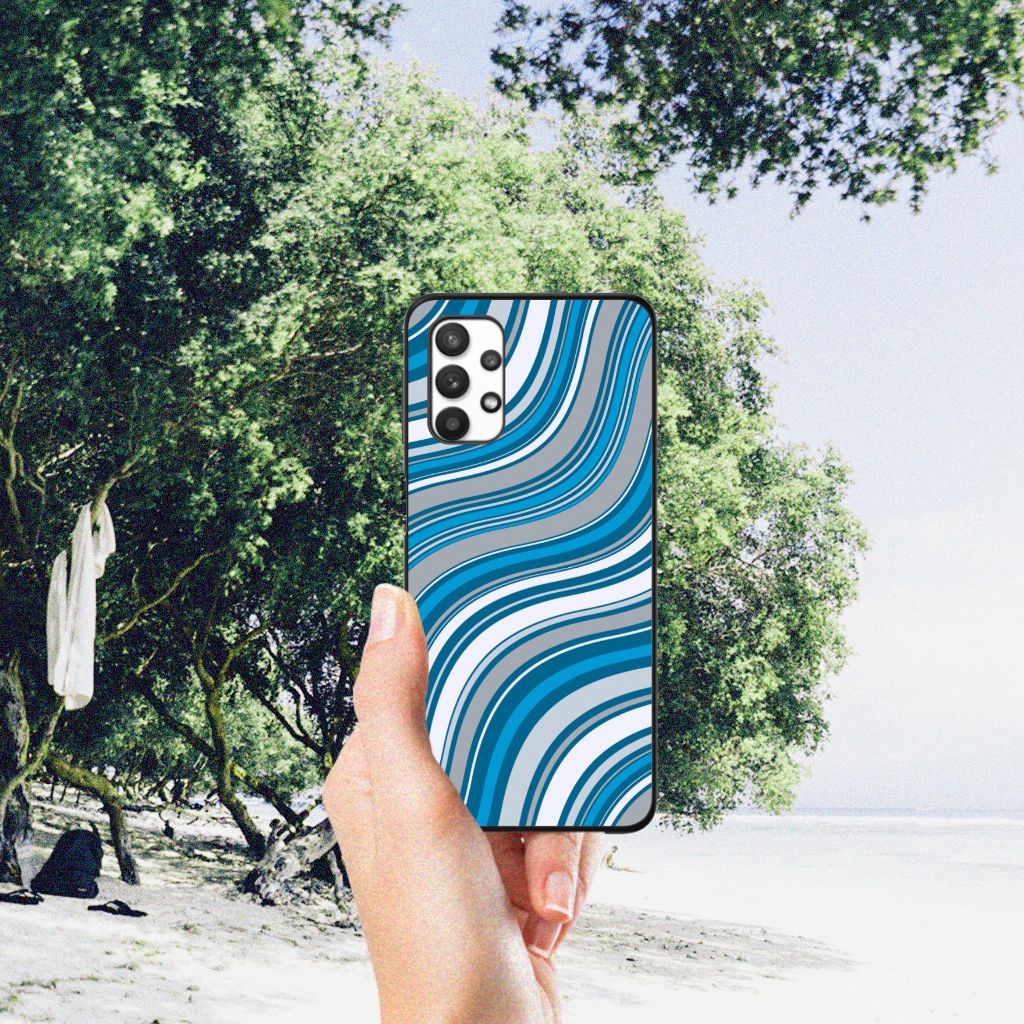 Samsung Galaxy A32 5G Back Case Waves Blue B2C Telecom