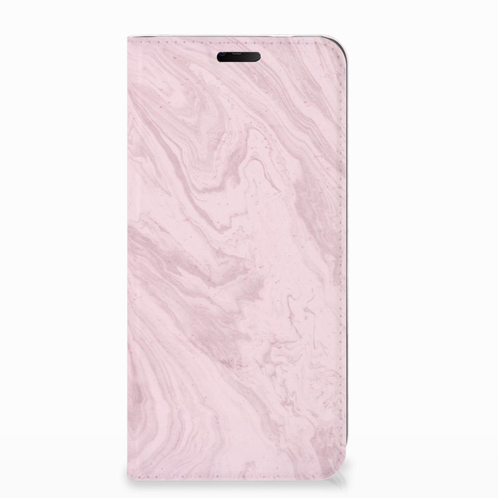 Nokia 7.1 (2018) Standcase Marble Pink - Origineel Cadeau Vriendin