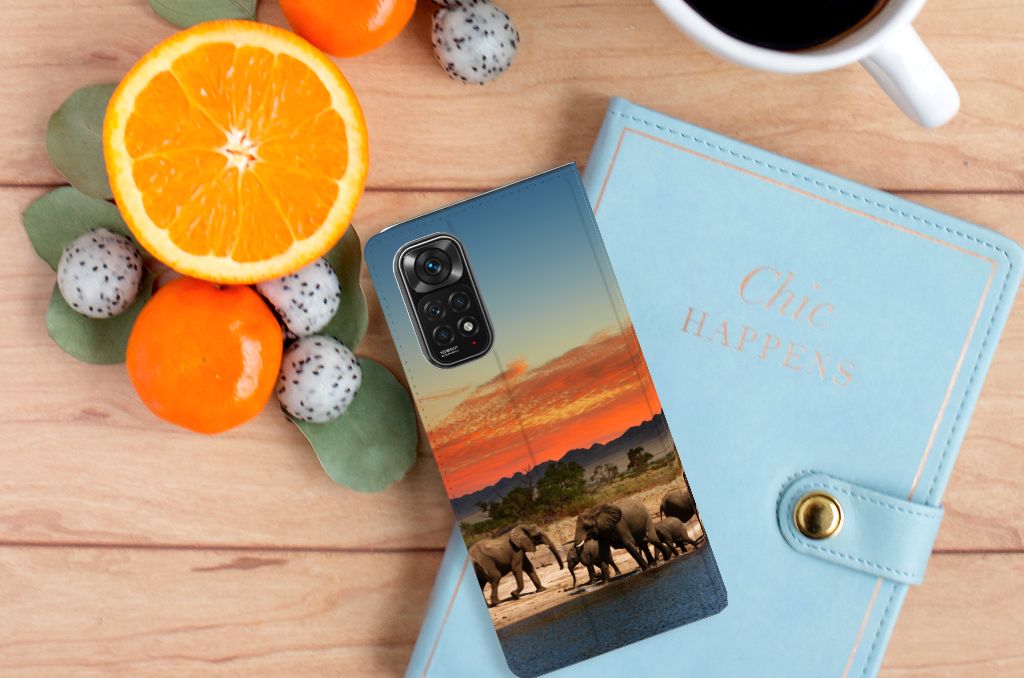 Xiaomi Redmi Note 11/11S Hoesje maken Olifanten - B2C Telecom