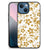 Apple iPhone 13 mini Bloemen Hoesje Gouden Bloemen B2C Telecom