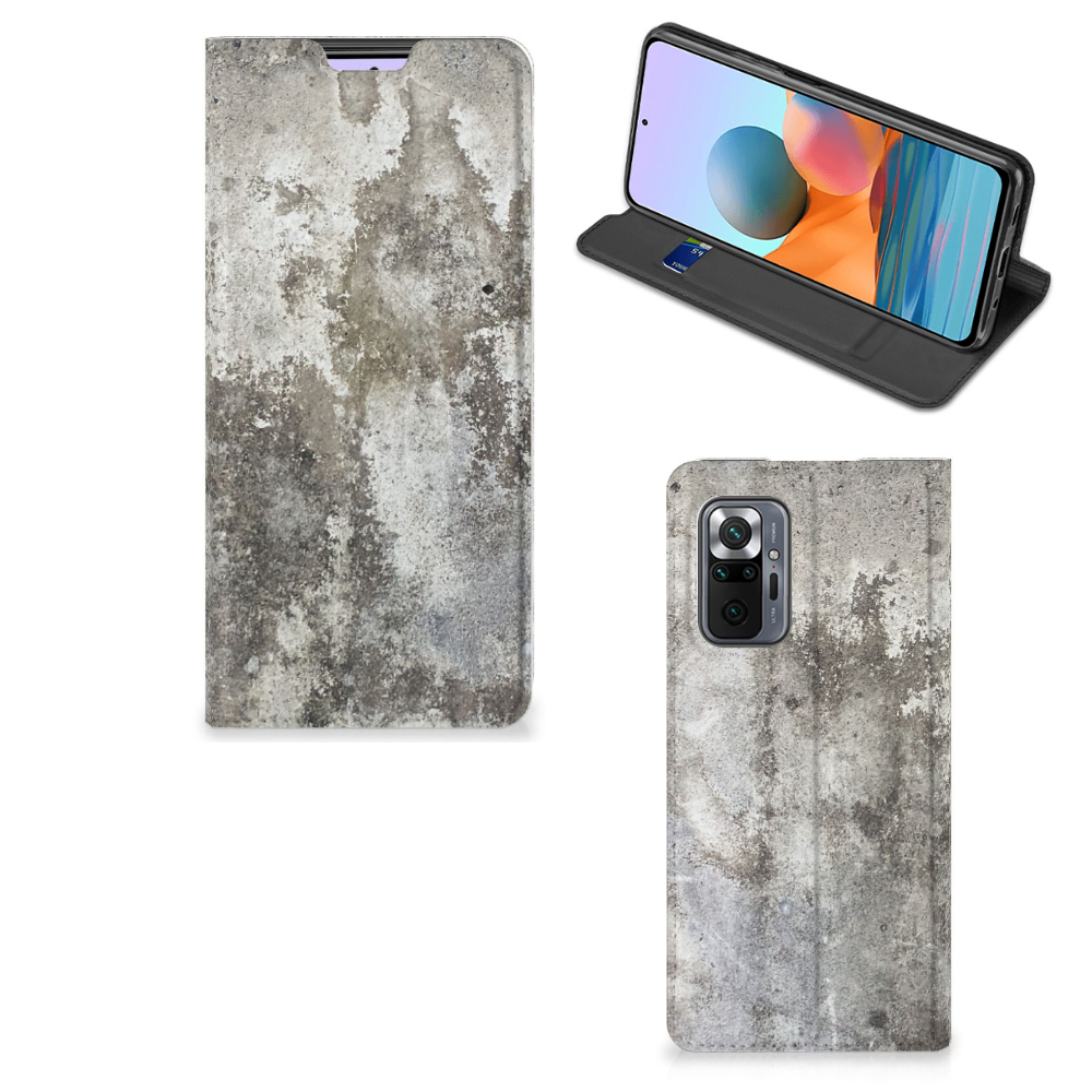 Xiaomi Redmi Note 10 Pro Standcase Beton Print - B2C Telecom