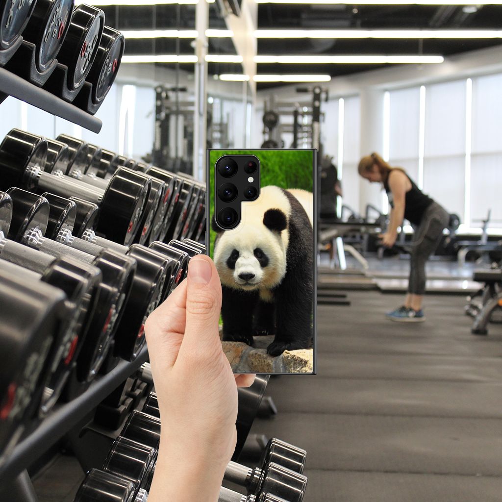 Samsung Galaxy S23 Ultra Dierenprint Telefoonhoesje Panda B2C Telecom