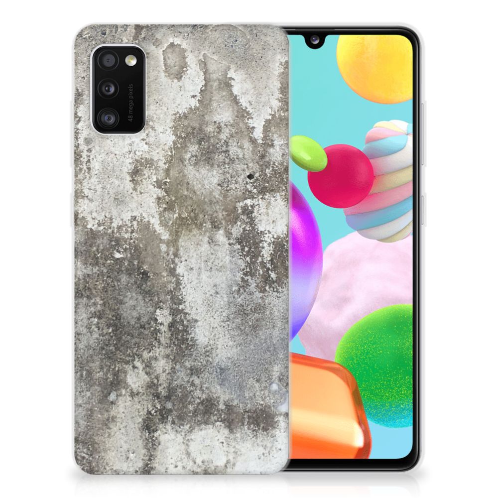 Samsung Galaxy A41 TPU Siliconen Hoesje Beton Print B2C Telecom