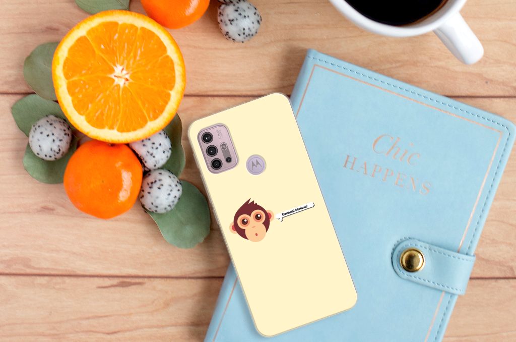 Motorola Moto G30 | G10 Telefoonhoesje met Naam Monkey B2C Telecom