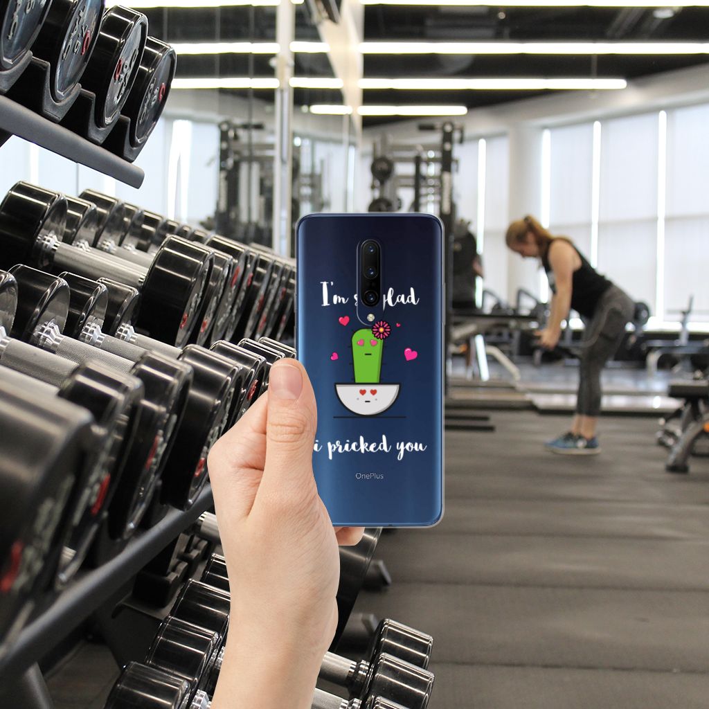 OnePlus 7 Pro Telefoonhoesje met Naam Cactus Glad