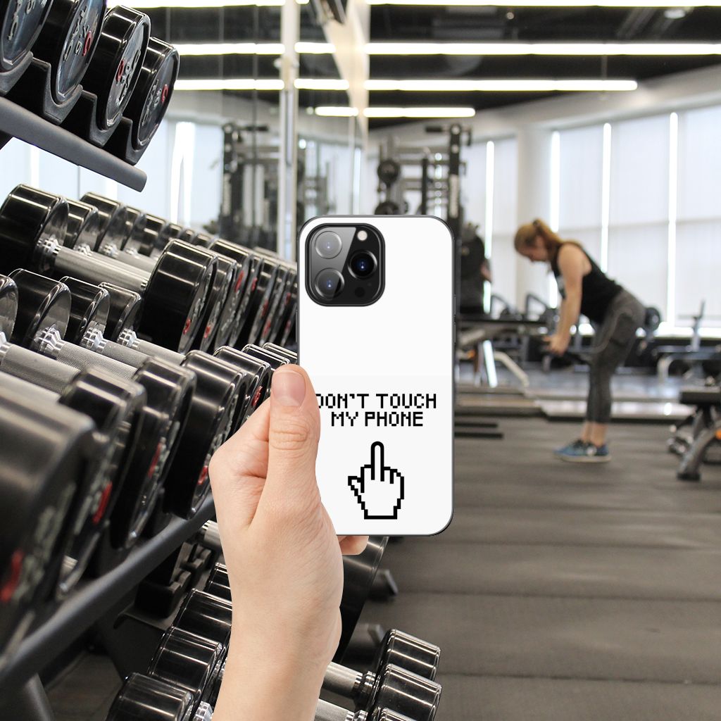 iPhone 14 Pro Max Telefoon Hoesje Finger Don't Touch My Phone B2C Telecom