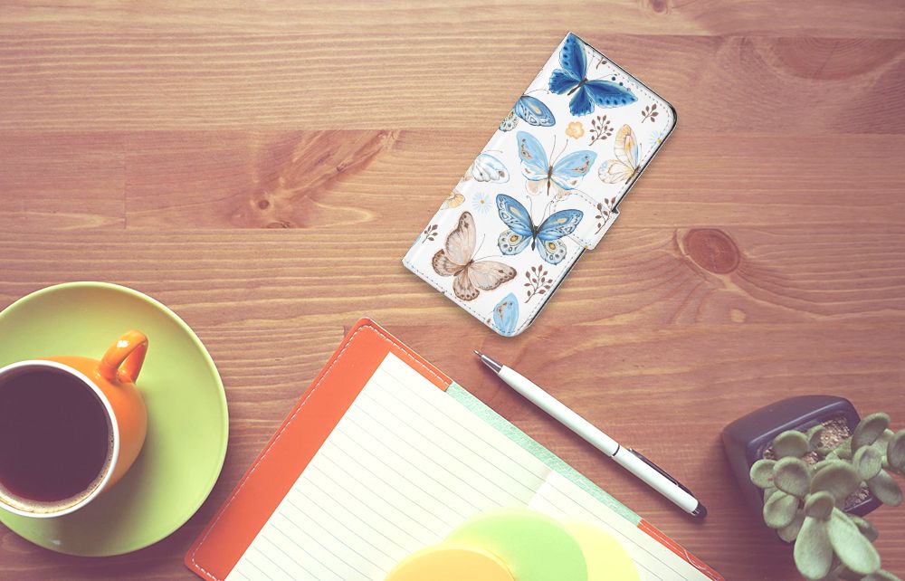 Telefoonhoesje met Pasjes voor OnePlus Nord N10 Vlinder