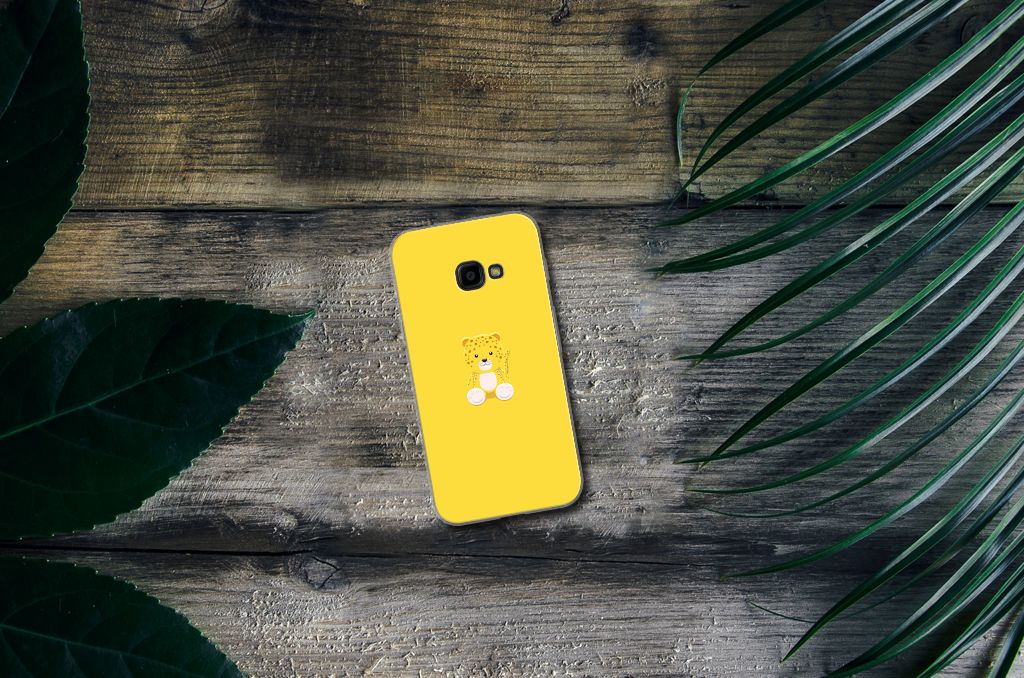 Samsung Galaxy Xcover 4 | Xcover 4s Telefoonhoesje met Naam Baby Leopard