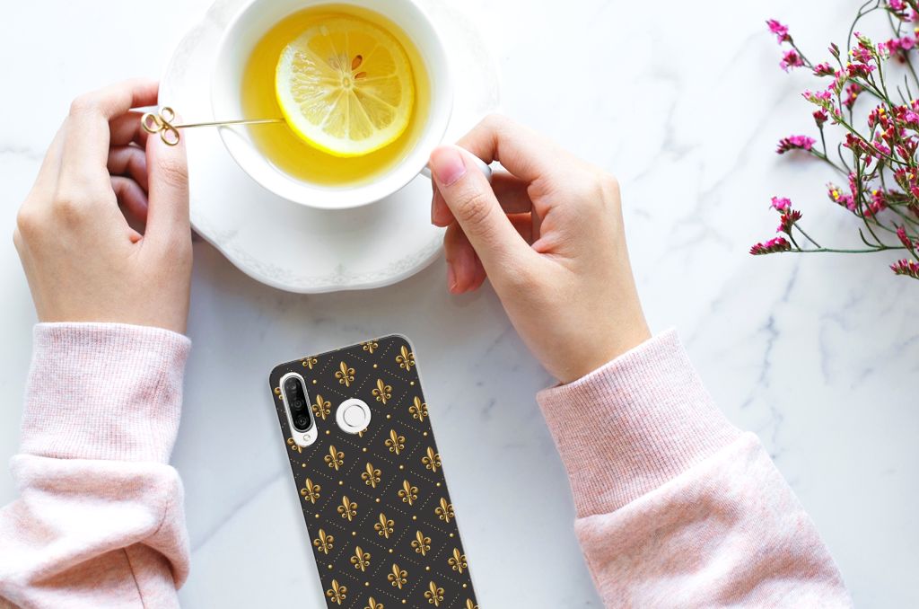 Huawei P30 Lite TPU bumper Franse Lelie