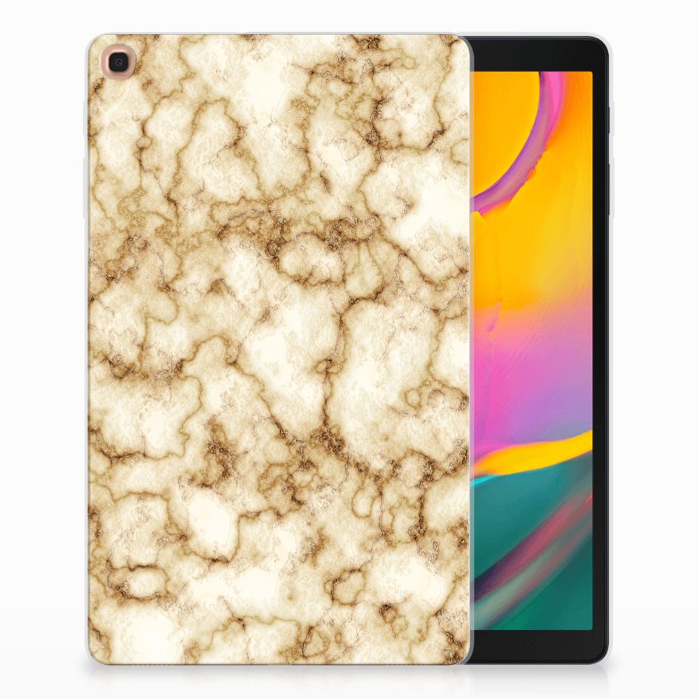 Samsung Galaxy Tab A 10.1 (2019) Tablet Back Cover Marmer Goud