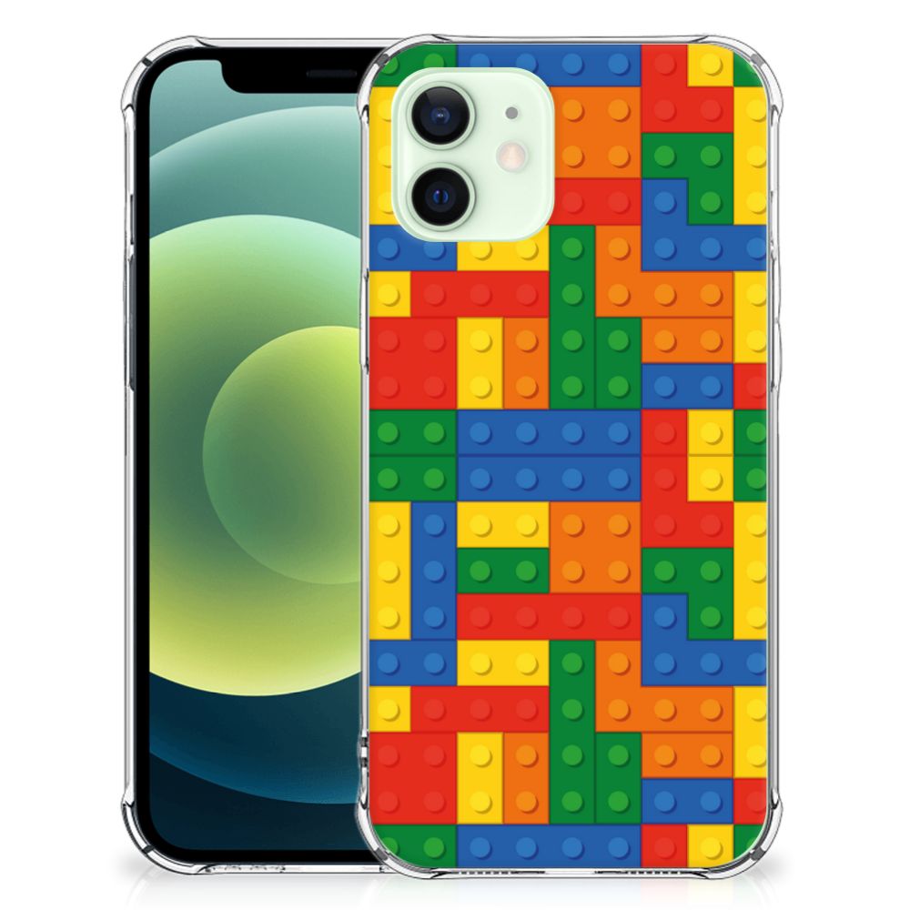 iPhone 12 Mini Doorzichtige Silicone Hoesje Blokken B2C Telecom